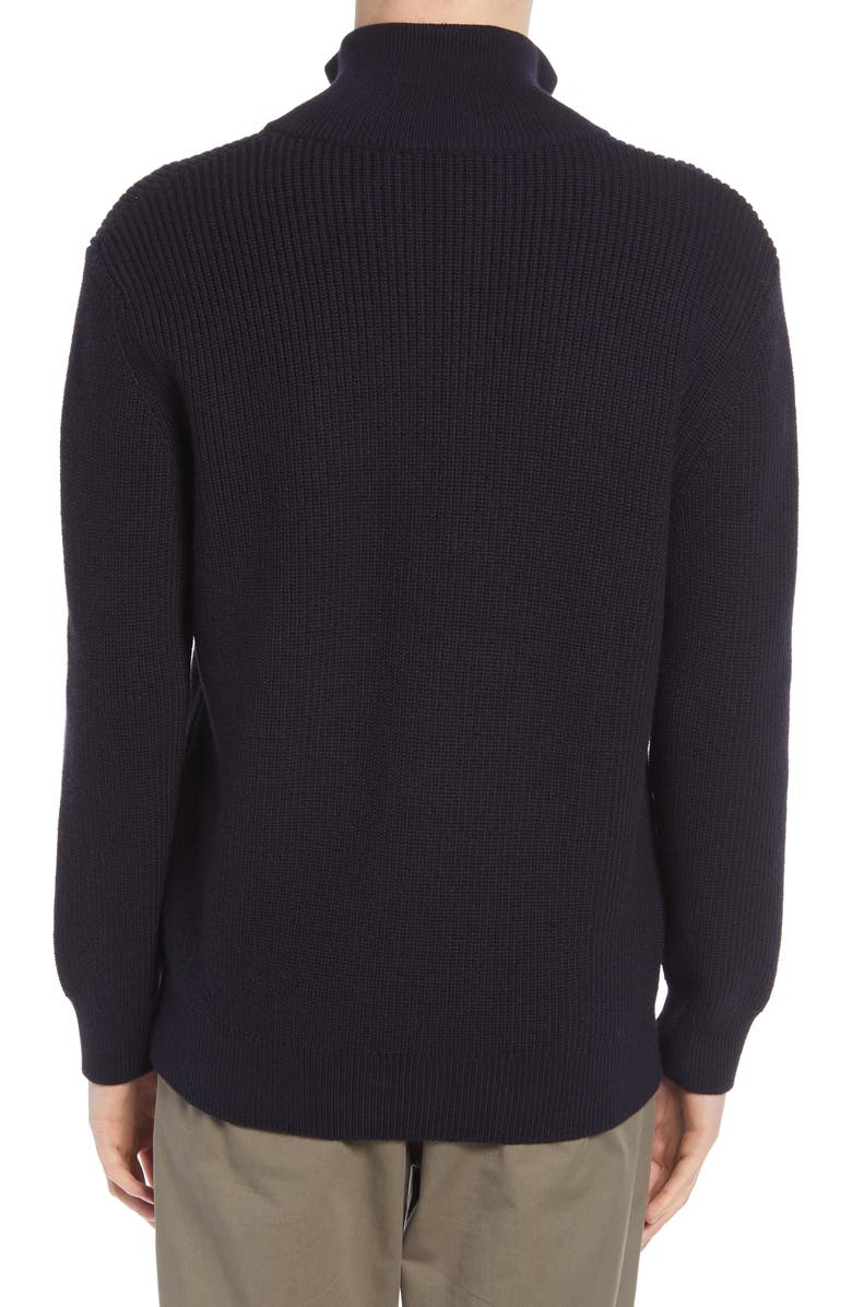 Closed Men's Wool Blend Half Zip Sweater, Alternate, color,