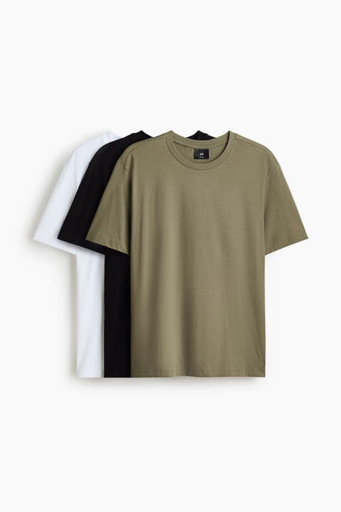 3-pack regular fit t-shirts