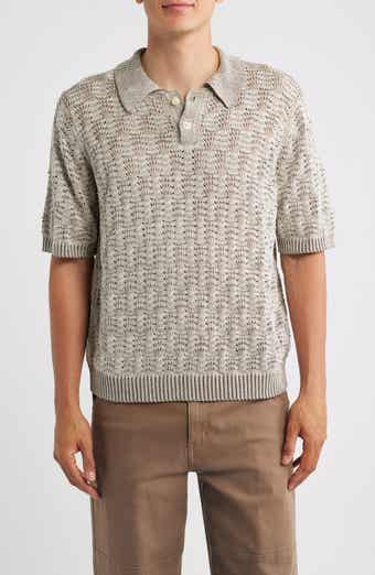 Cable Lace Stitch Pima Cotton Polo