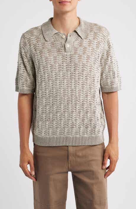 Cable Lace Stitch Pima Cotton Polo