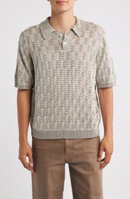 Corridor Cable Lace Stitch Pima Cotton Polo