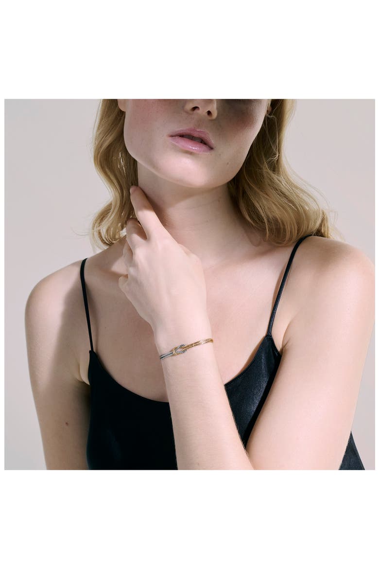 Love Knot Bracelet, 1.8mm, Alternate, color, SILVER/ GOLD
