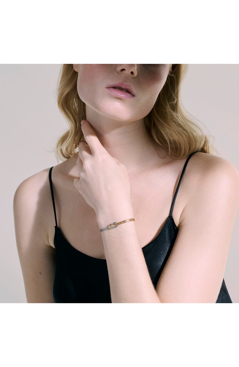 John Hardy Love Knot Bracelet, Alternate, color, Silver/ Gold