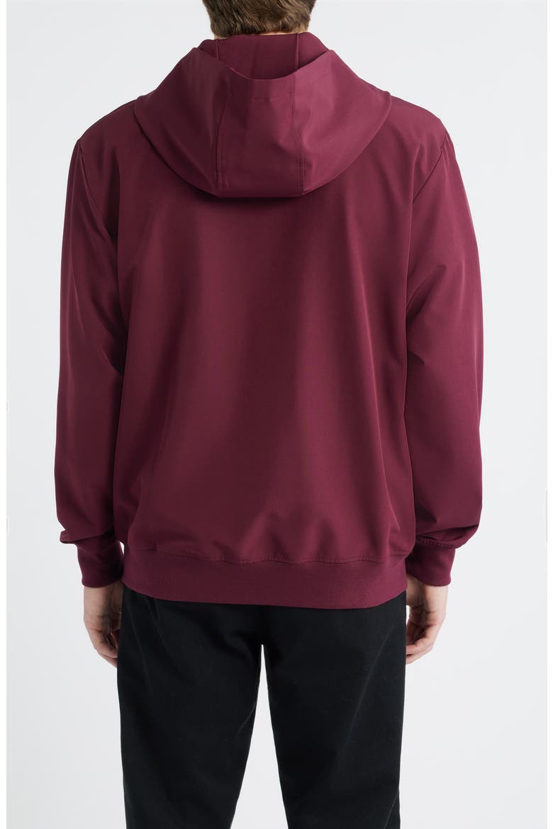 Tempo Rose Tech Zip Jacket, Alternate, color, MERLOT