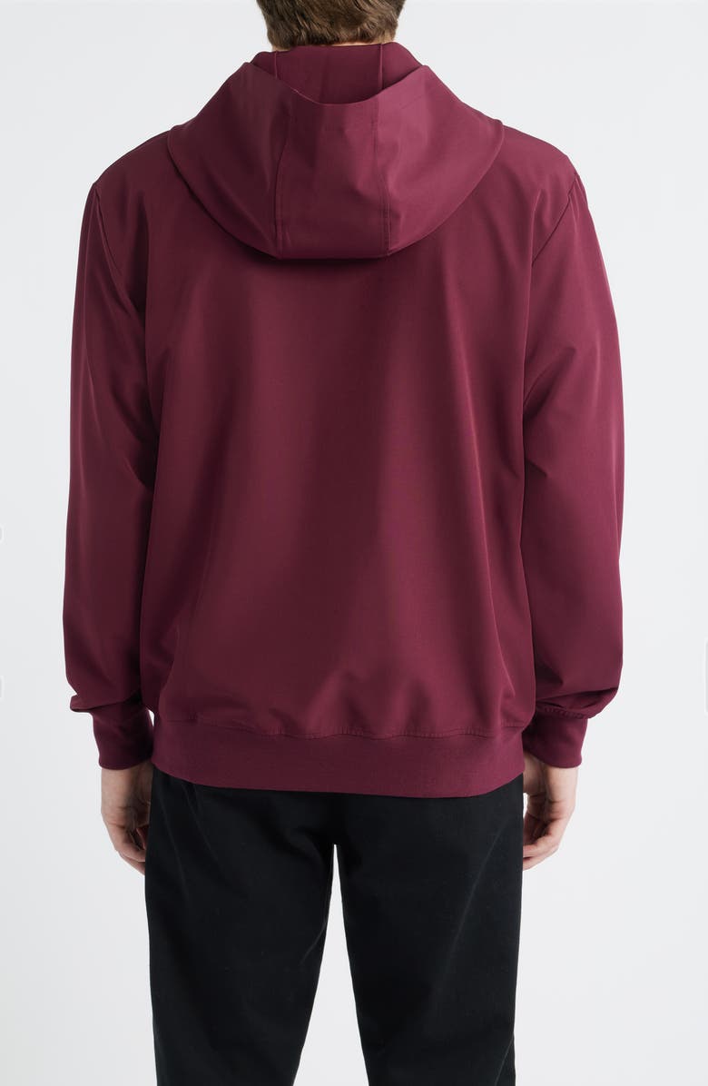 SANTO STUDIO Tempo Rose Water Resistant Hooded Tech Jacket, Alternate, color, Merlot