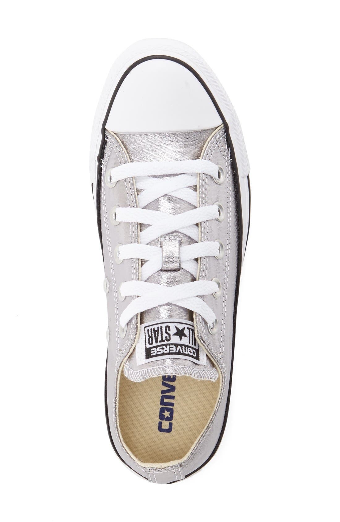Converse Chuck Taylor<sup>®</sup> All Star<sup>®</sup> 'Ox' Metallic Low Top Sneaker, Alternate, color, 