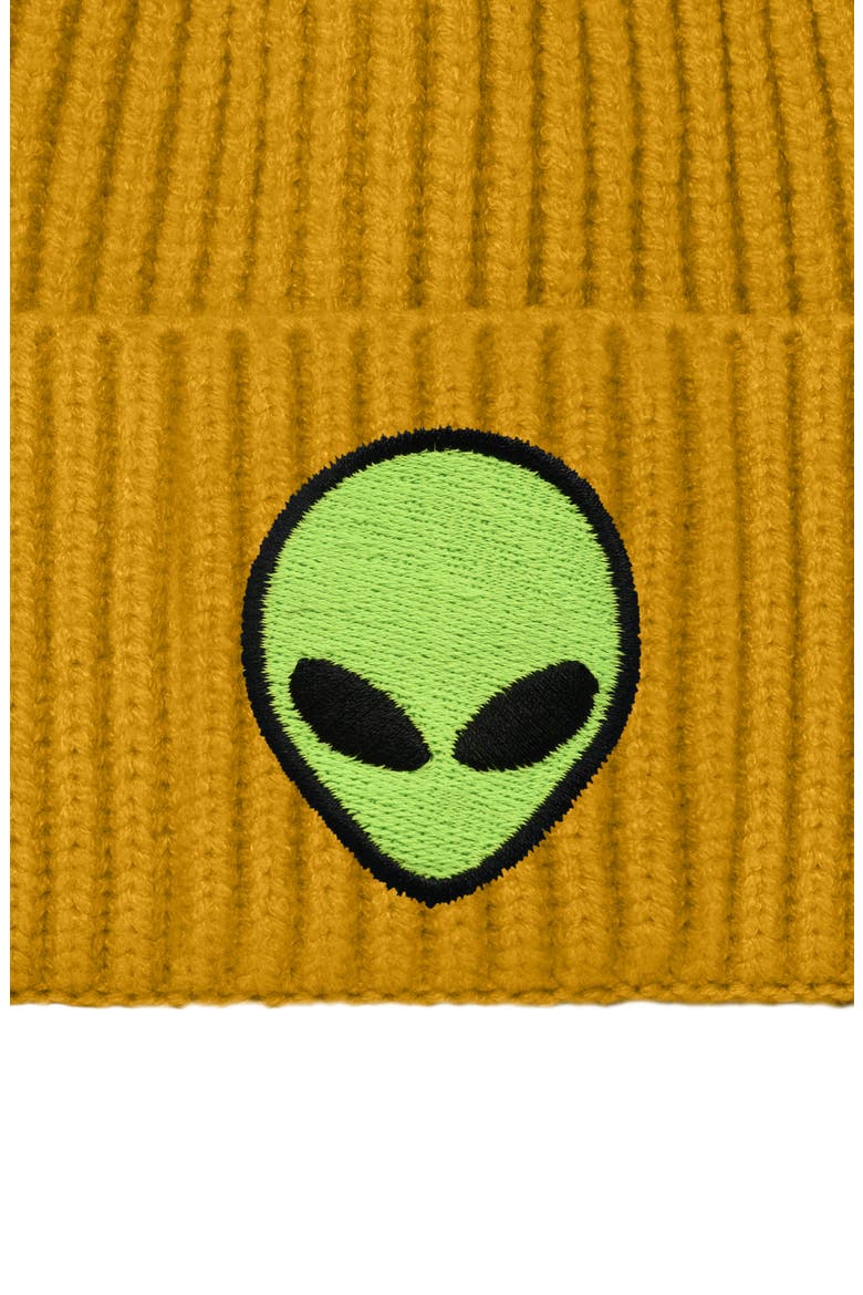 Alien Watch Cap, Alternate, color, Mustard