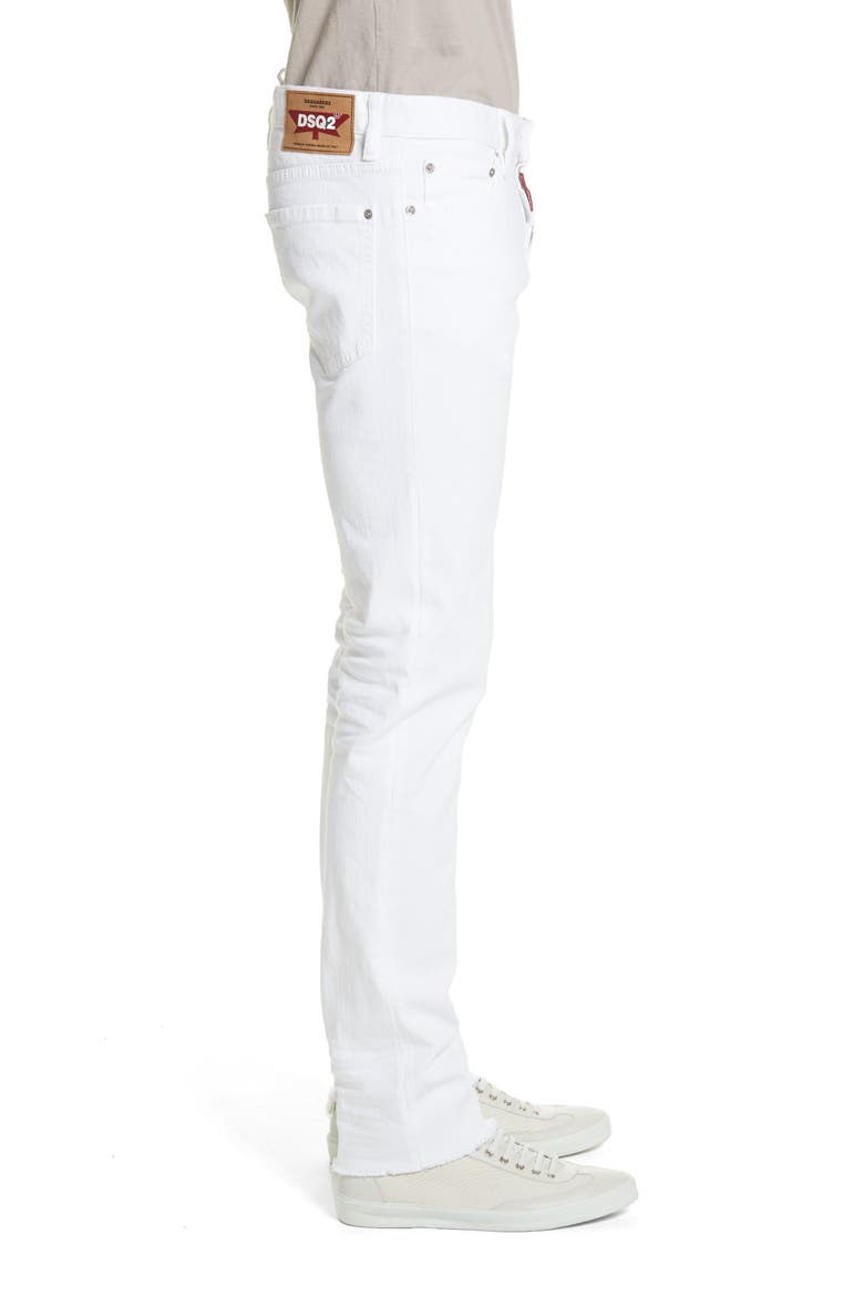 Slim Fit Jeans, Alternate, color, WHITE