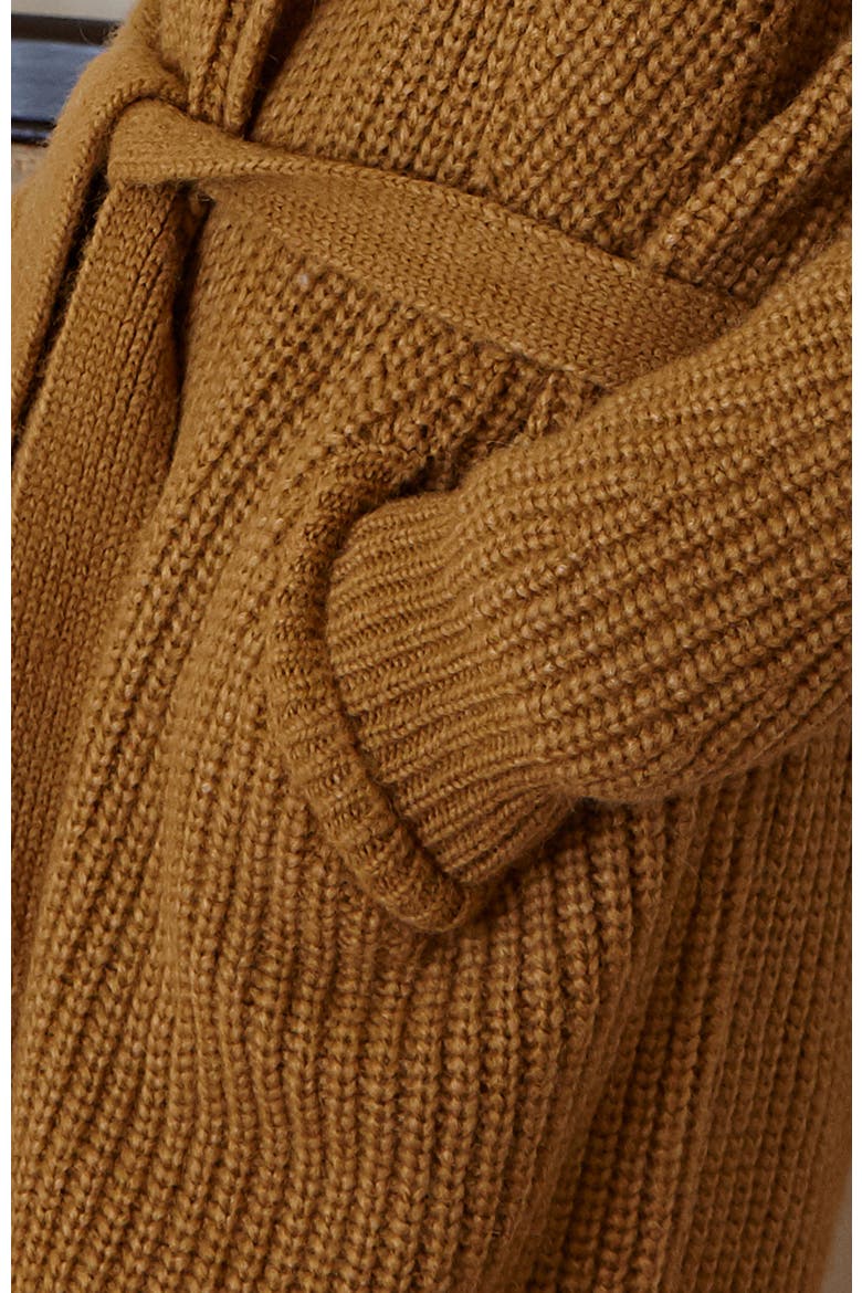 Erte Long Cardigan, Alternate, color, Golden