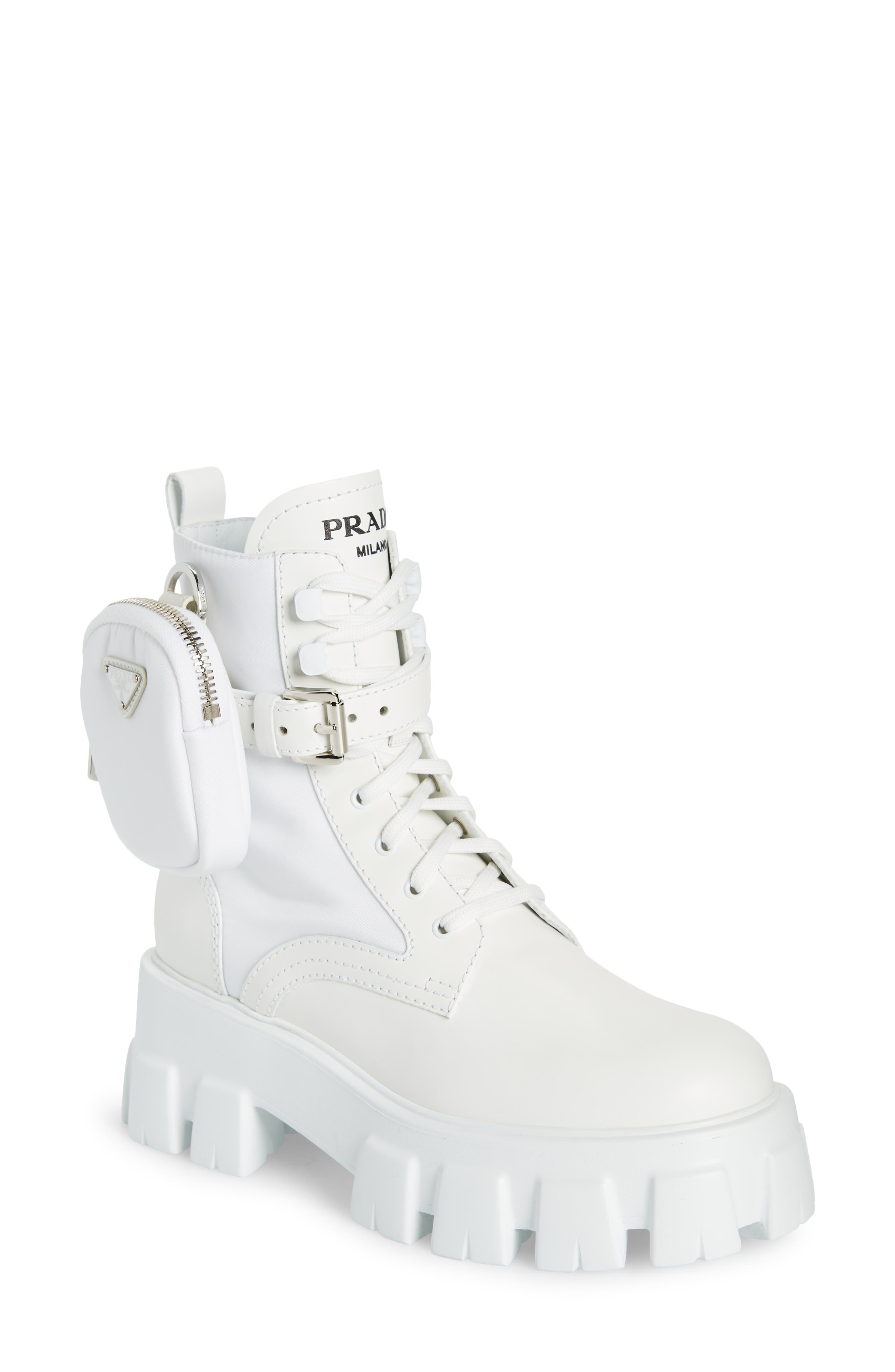 Monolith Mini Bag Lug Sole Combat Boot, Main, color, BIANCO