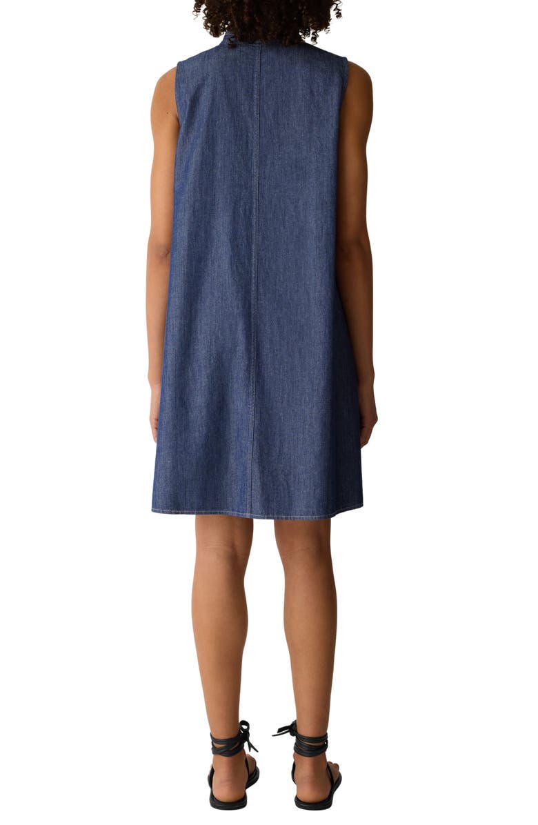 Eileen Fisher Sleeveless Denim Dress, Alternate, color,