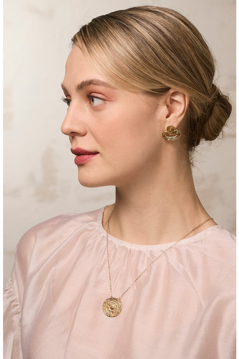 Sol Necklace - 14k Gold Plate, Alternate, color, Gold