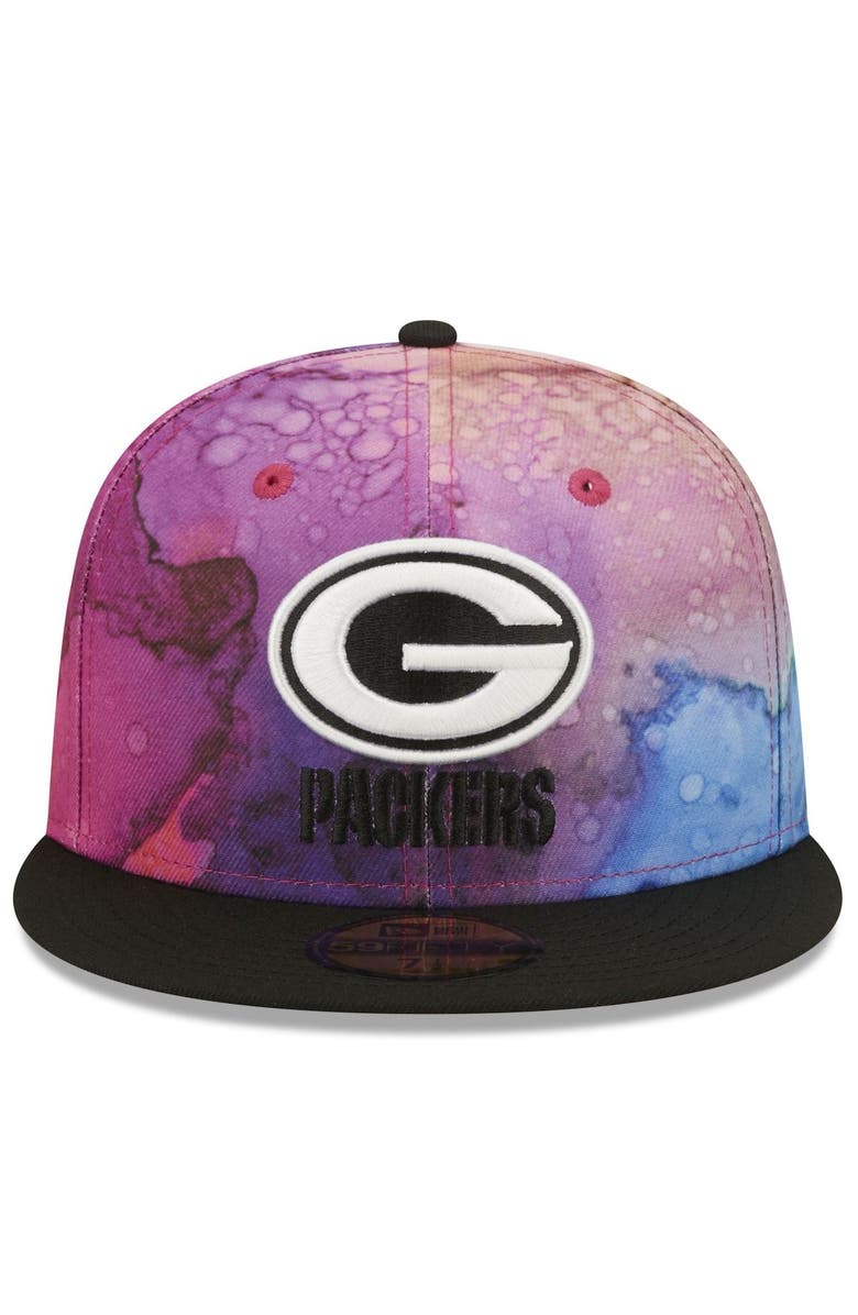 New Era Men's New Era Pink/Black Green Bay Packers 2022 NFL Crucial Catch 59FIFTY Fitted Hat, Alternate, color, 
