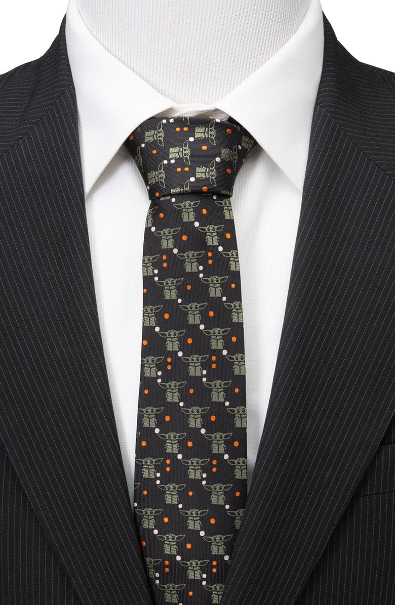 Cufflinks, Inc. x Star Wars<sup>™</sup> The Child Tie, Alternate, color, Black