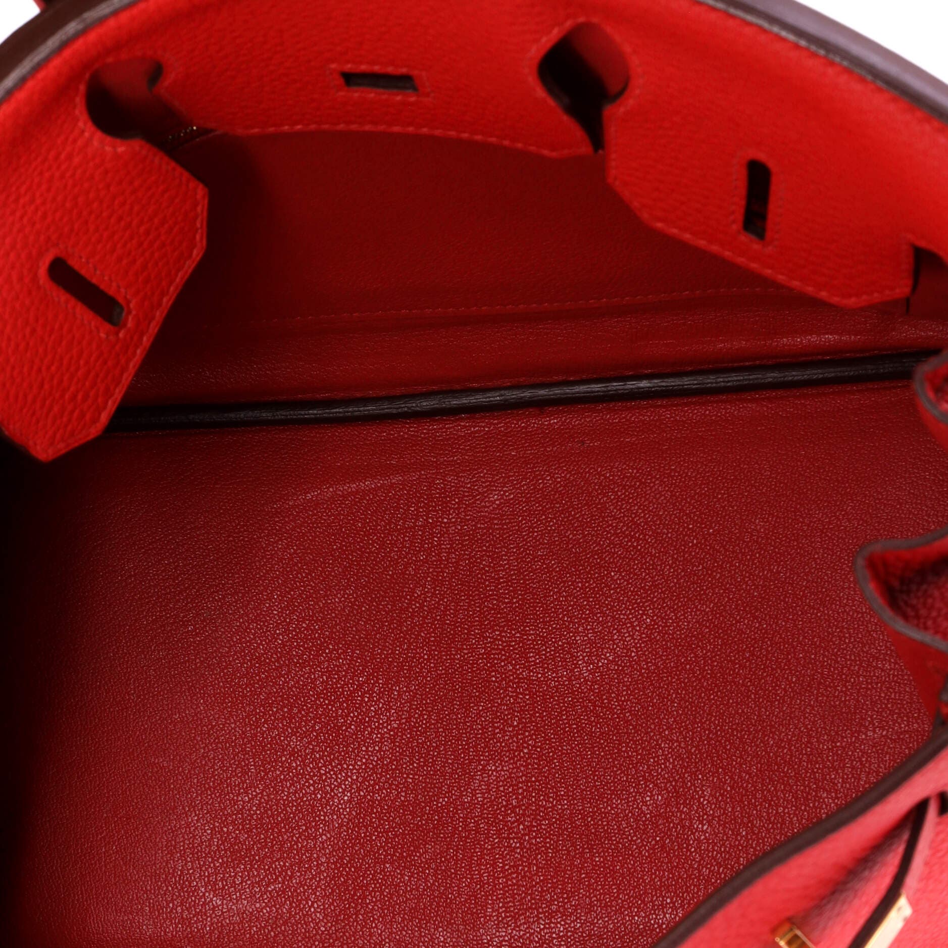 Pre-Owned Hermes Birkin Handbag Red Clemence with Gold Hardware 30, Alternate, color, Rouge Tomate