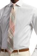 Ralph Lauren Purple Label Plaid Linen Tie