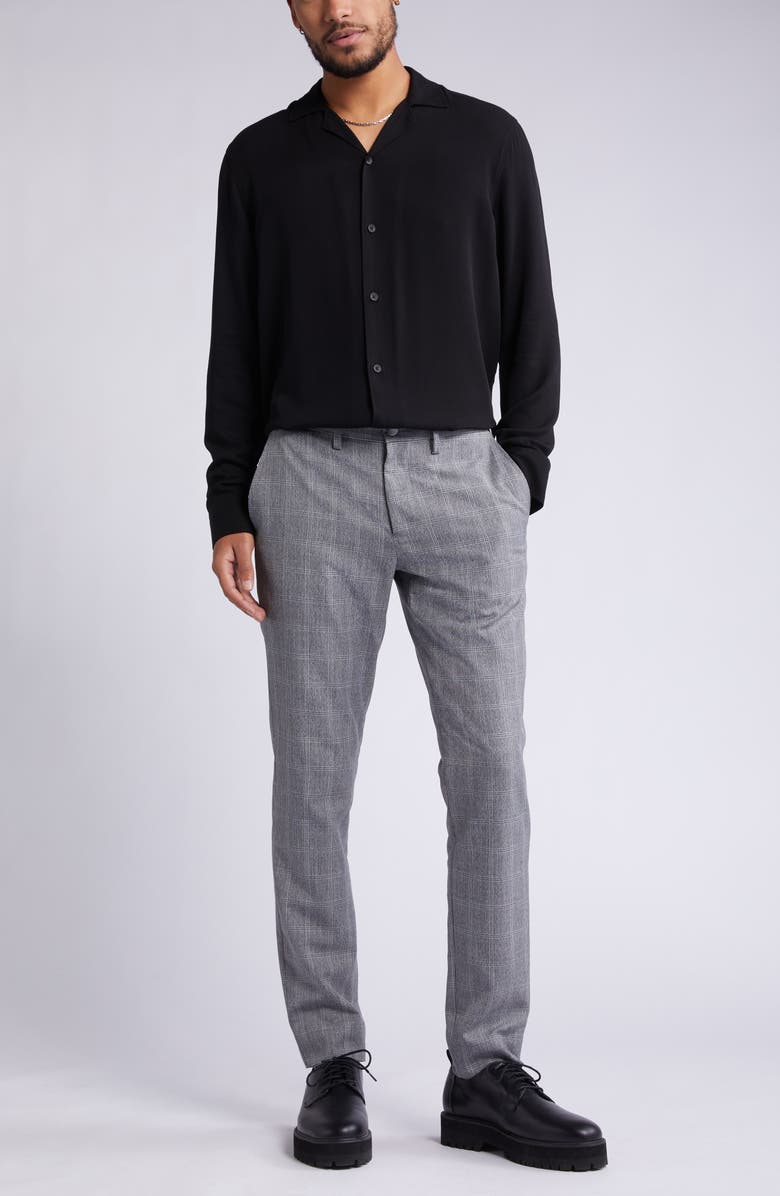 Open Edit Solid Notch Collar Shirt, Alternate, color, 