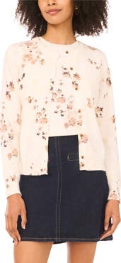 Vince Camuto Floral Cardigan