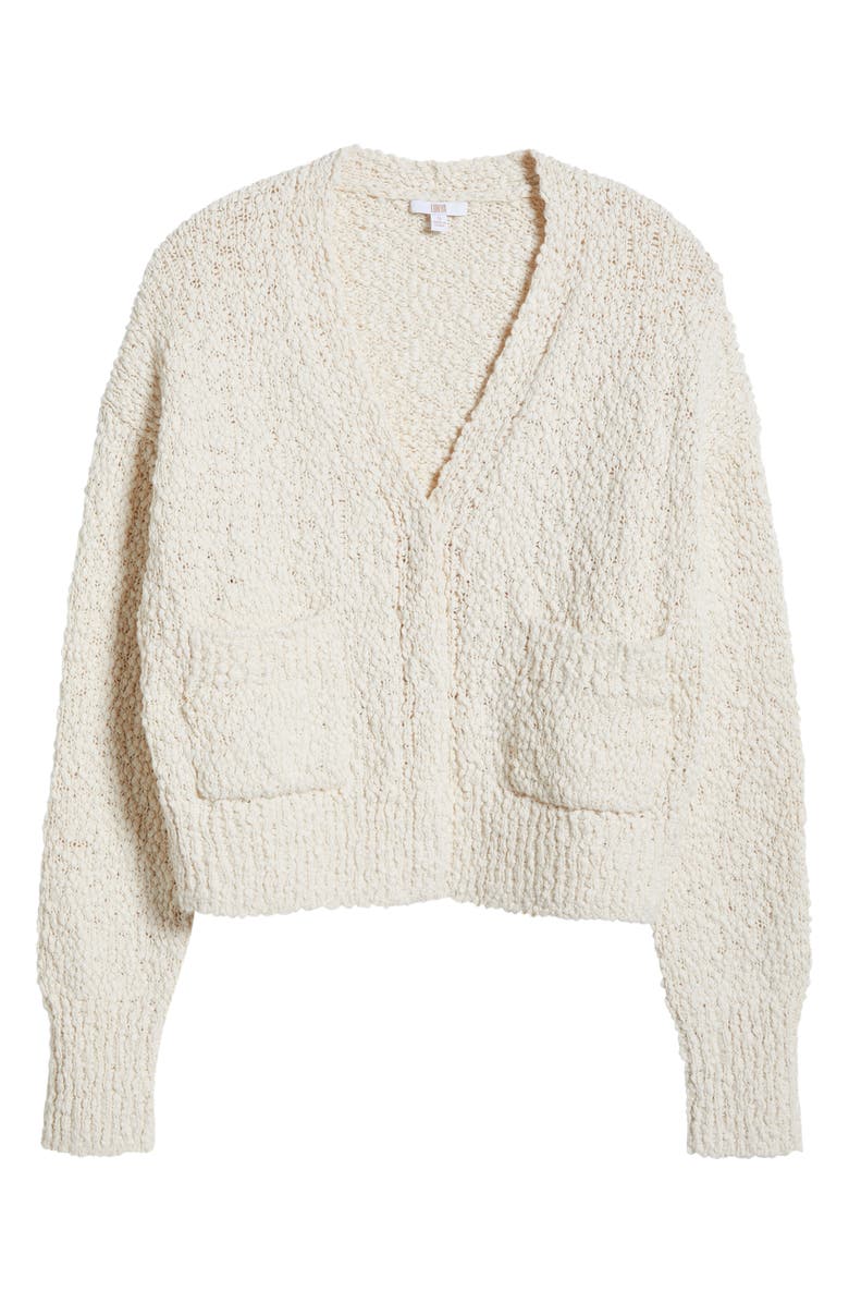 Lunya Textured Cotton Snap Front Cardigan, Alternate, color, 