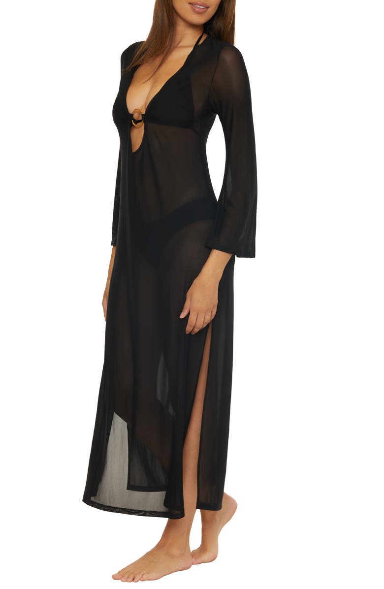 Trina Turk Elaire Mesh Cover-Up Maxi Dress, Alternate, color, 
