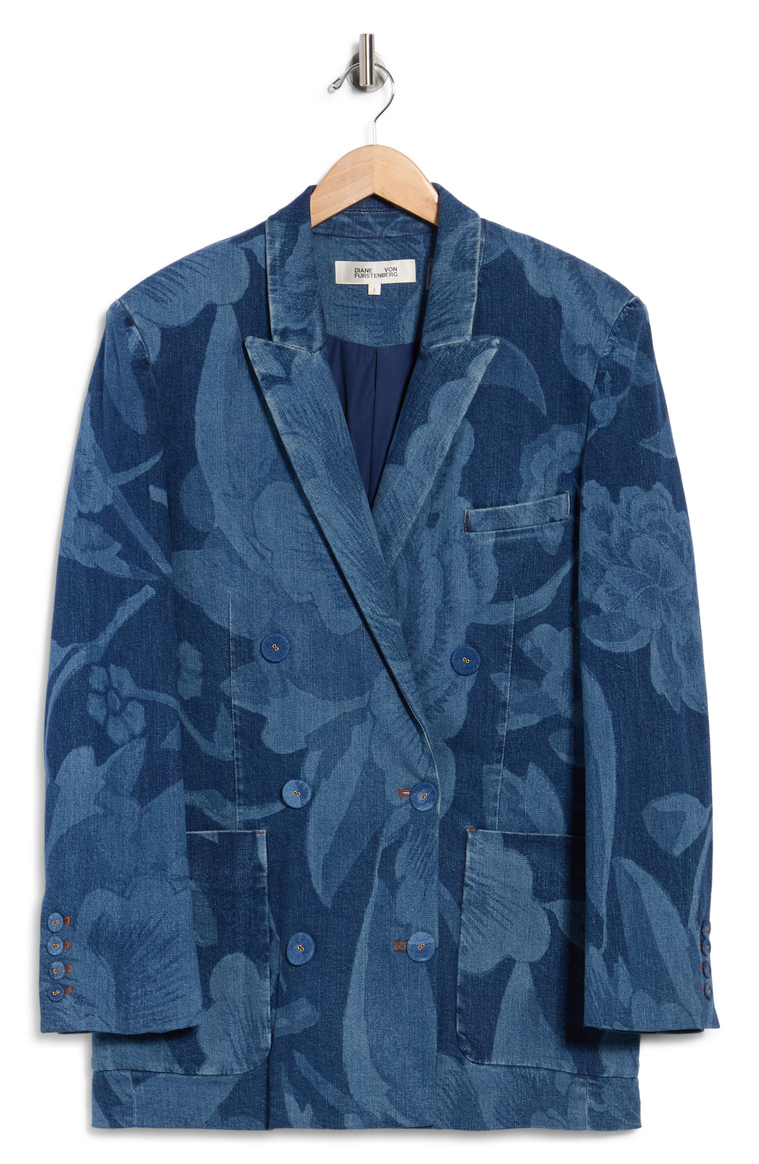 Diane von Furstenberg Blair Floral Print Jacket