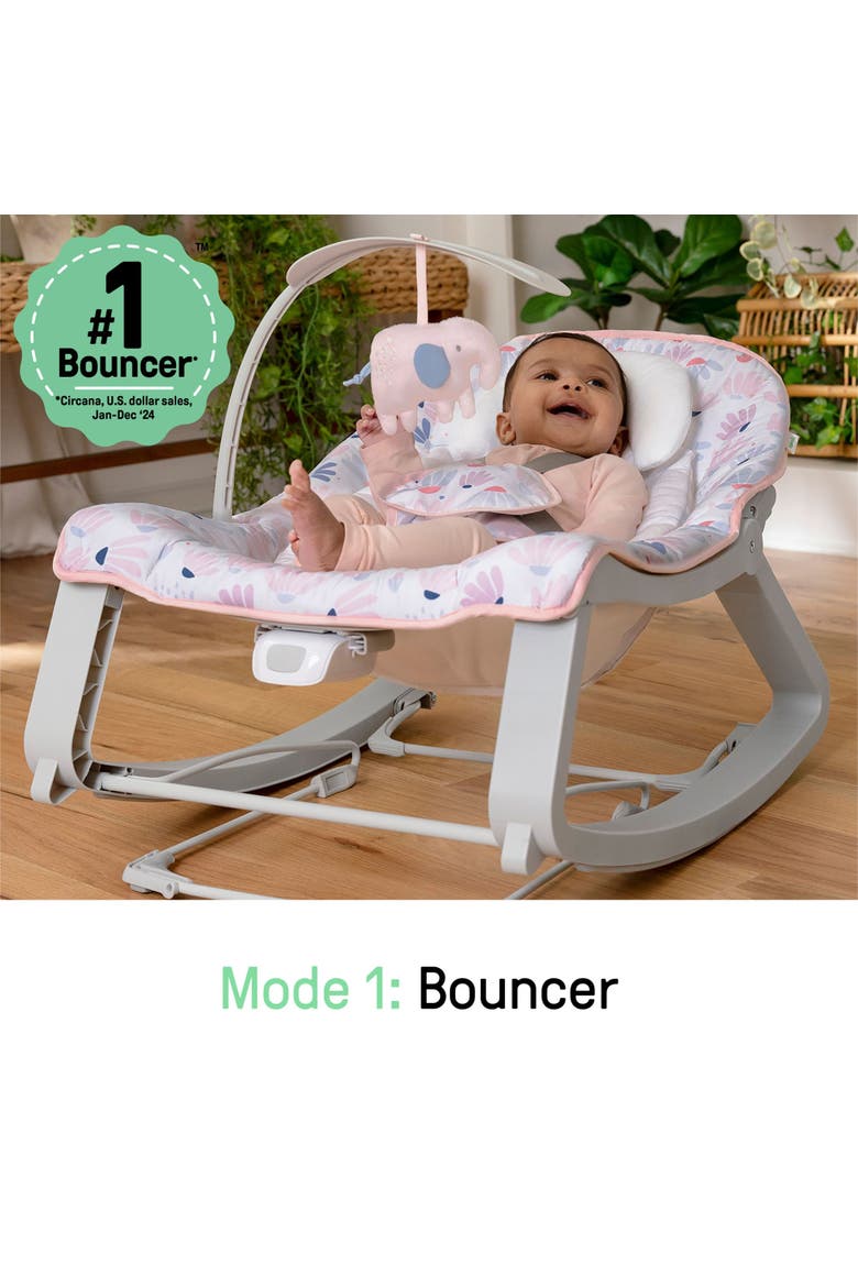 Keep Cozy 3-in-1 Grow with Me Baby Bouncer, Alternate, color, Pink