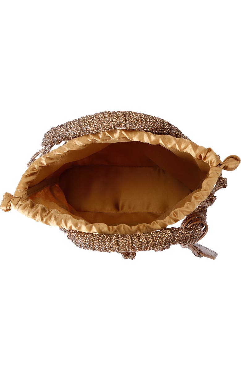 Kurt Geiger London Small Crystal Macramé Bag, Alternate, color, Rust/ Copper