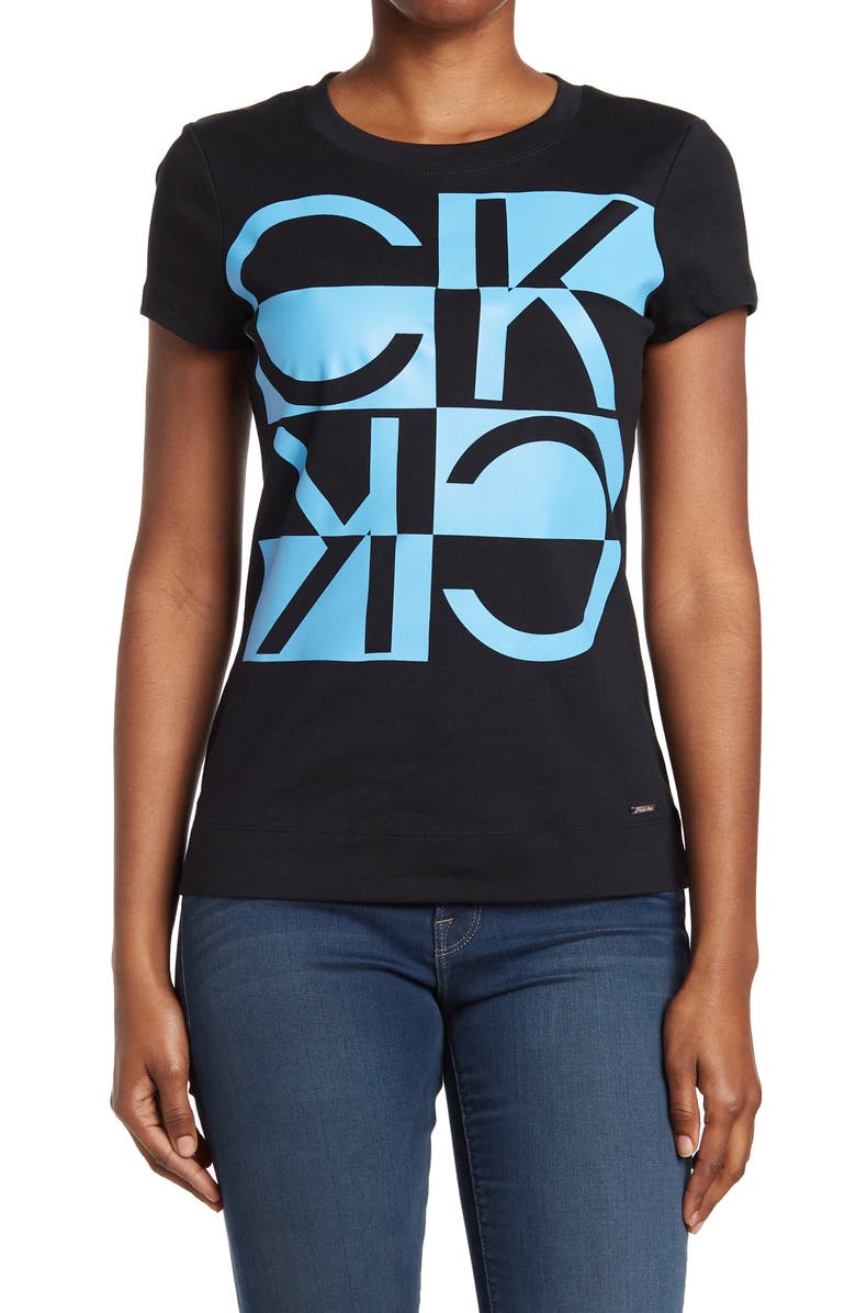 Calvin Klein Logo Print T-Shirt, Main, color, 