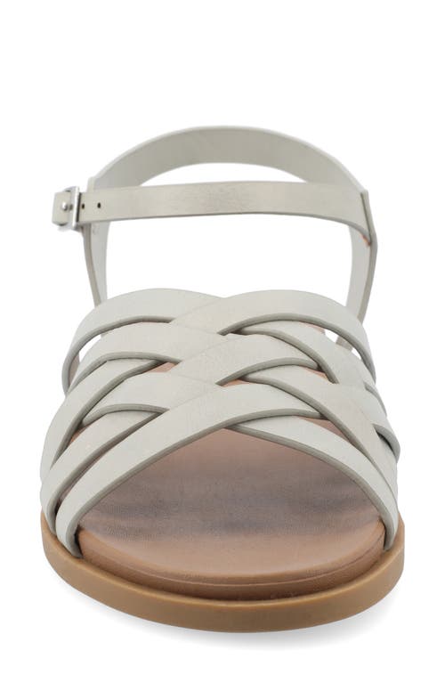 Journee Collection Kimmie Ankle Strap Sandal In Grey