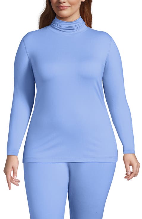 Plus Size Baselayer Cozy Thermaskin Turtleneck Top