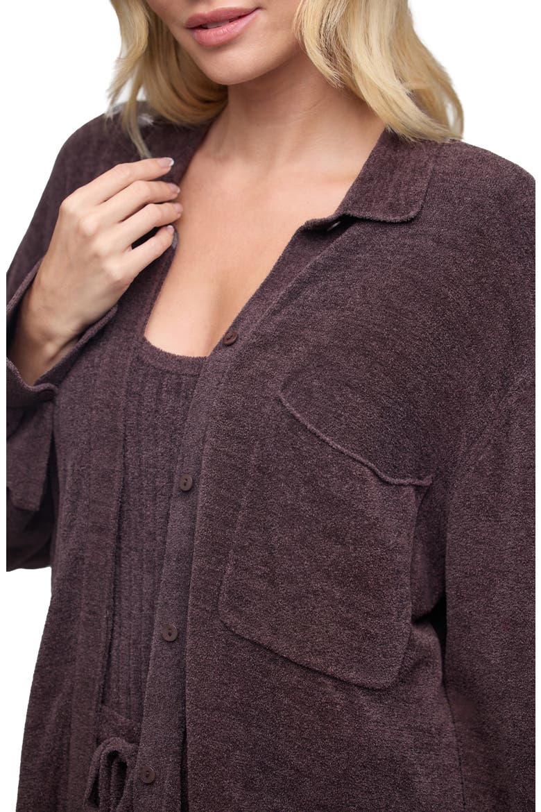 CozyChic Ultra Lite Patch Pocket Shacket, Alternate, color, UMBER