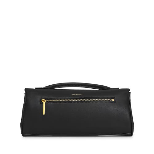 Belle & Bloom Love Boat Leather Clutch Bag In Black