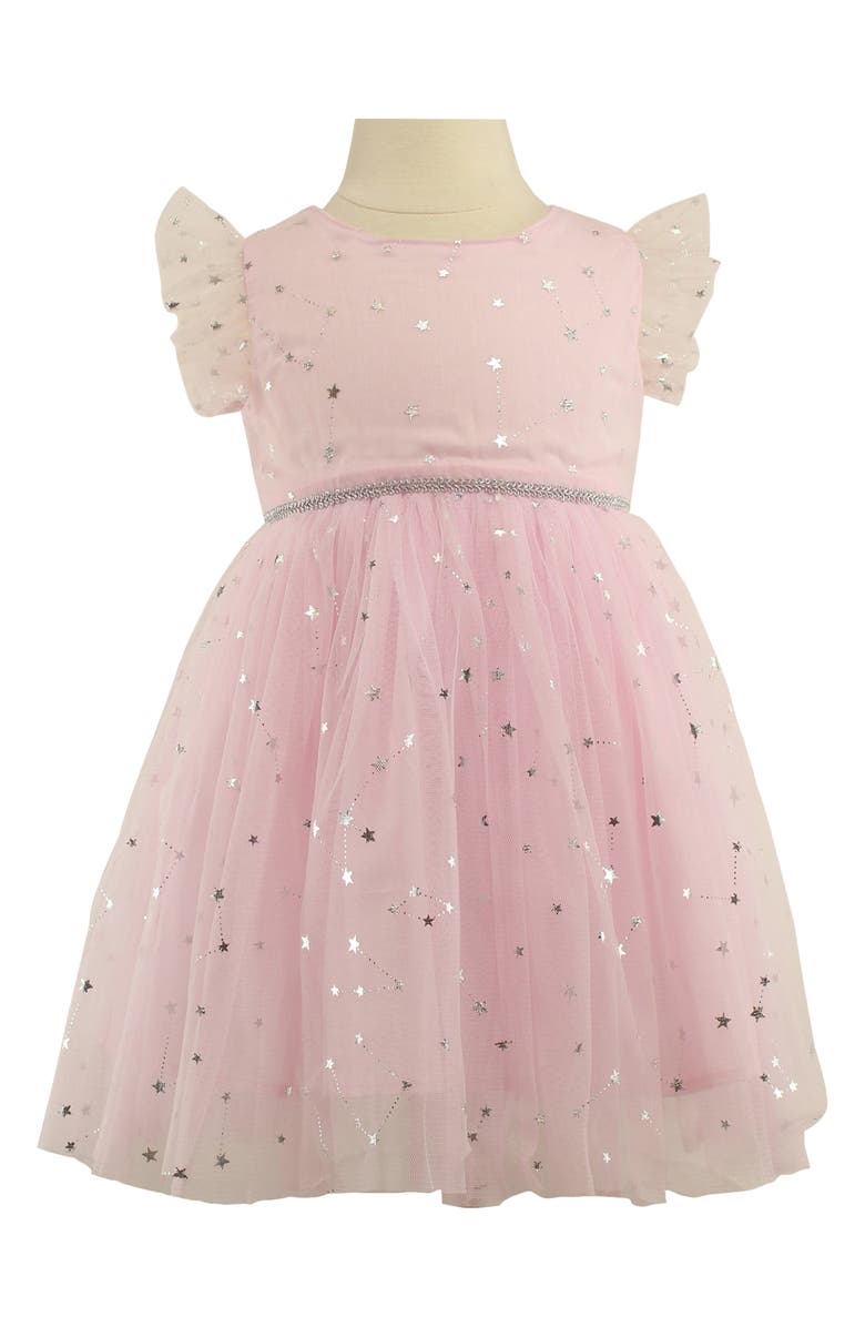 Popatu Kids' Foil Star Tulle Party Dress, Main, color, 