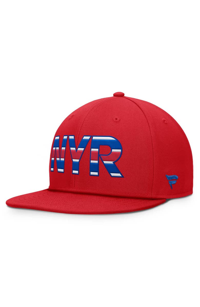 FANATICS Men's Fanatics Red New York Rangers Authentic Pro Team Rink Snapback Hat, Alternate, color, Red