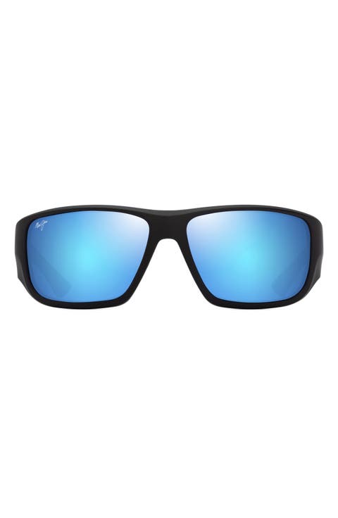 Keha 63mm Polarized Oversize Rectangular Sunglasses