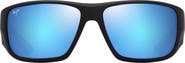 Maui Jim Keha 63mm Polarized Oversize Rectangular Sunglasses