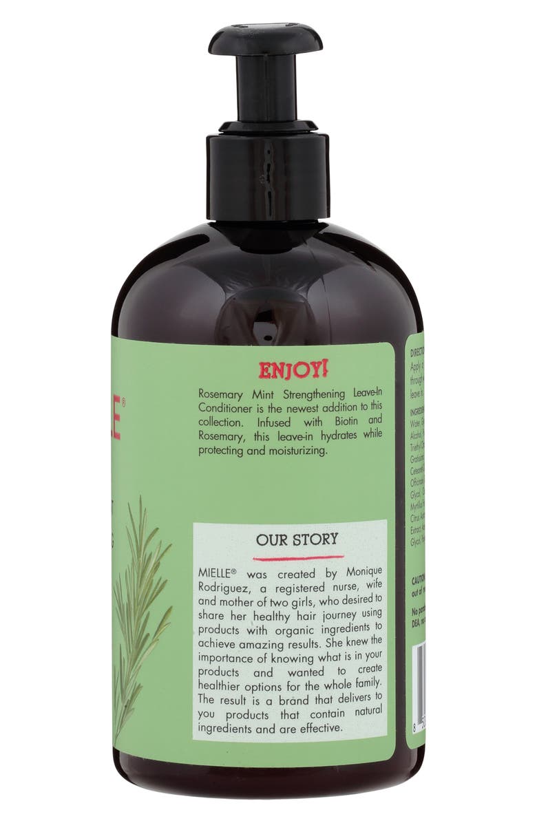 MIELLE Rosemary Mint Strengthening Leave-In Conditioner, Alternate, color, 