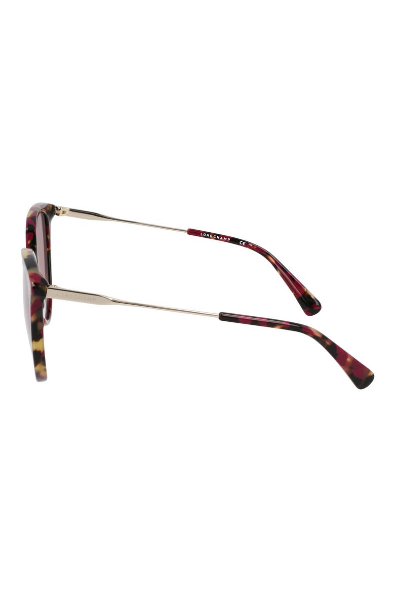 55mm Gradient Tea Cup Sunglasses, Alternate, color, RED HAVANA