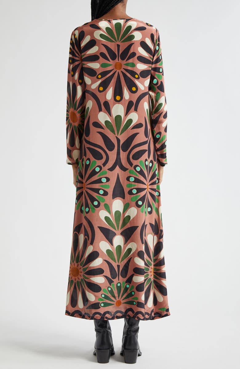 FARM Rio Anika Flowers Long Sleeve Maxi Dress, Alternate, color, 