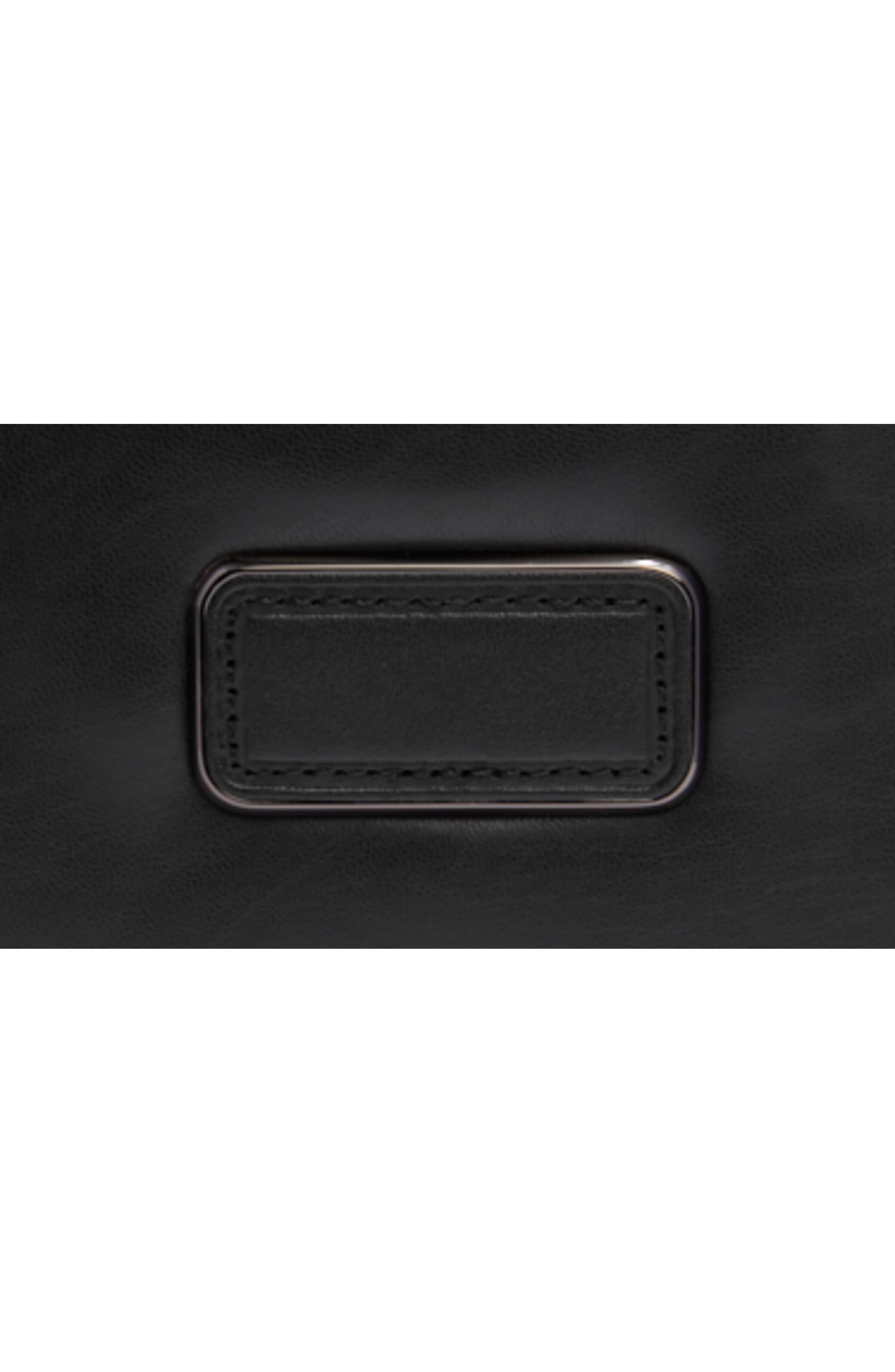 TUMI Warren Leather Backpack, Alternate, color, Black Bombe