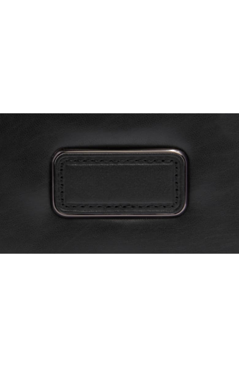 TUMI Warren Leather Backpack, Alternate, color, Black Bombe