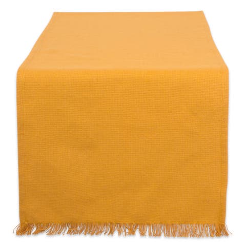 Solid Heavyweight Fringed Table Runner