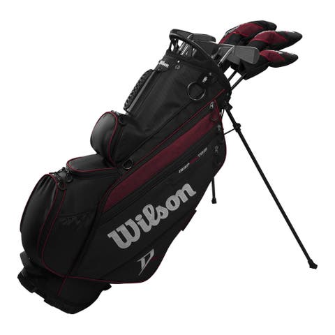 Deep Red Tour Right Hand Mens Carry Complete Golf Set - Standard / Regular