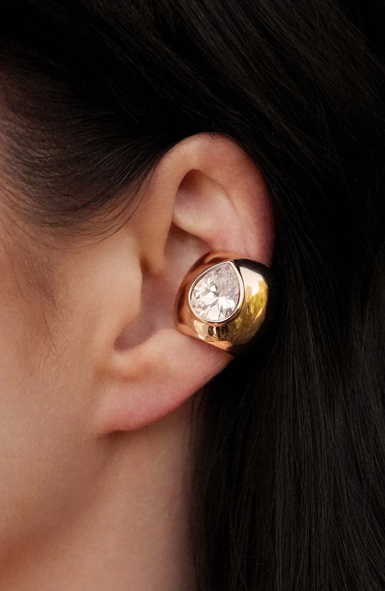 Ettika Brilliant Sparkle Single Ear Cuff, Alternate, color, Gold