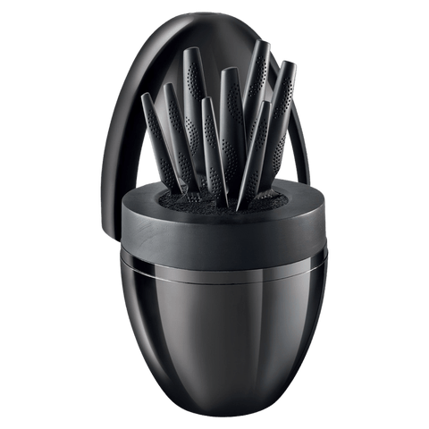 iD3® BLACK SAMURAI The Egg 9-Piece Knife Block