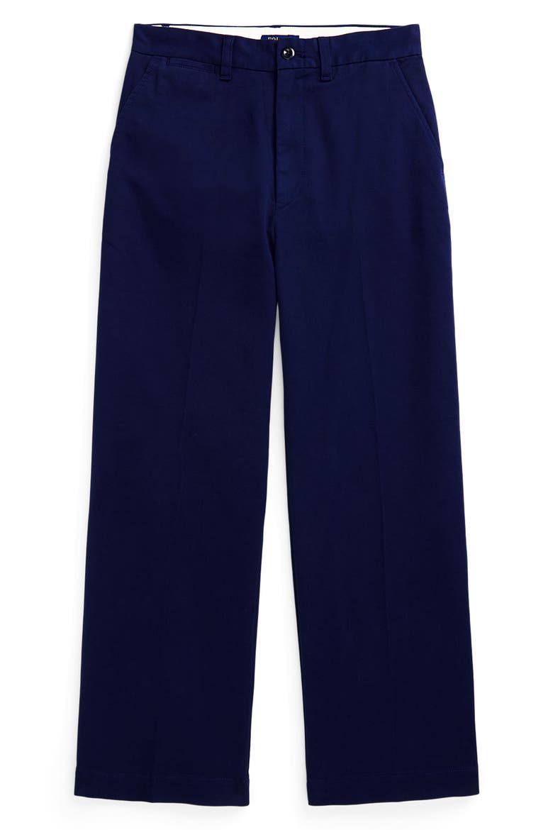 Cotton Wide Leg Ankle Chinos, Alternate, color, NEWPORT NAVY