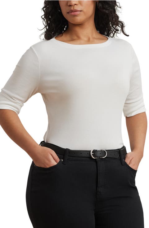 Boat Neck Top (Plus)