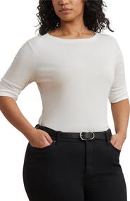Lauren Ralph Lauren Boat Neck Top