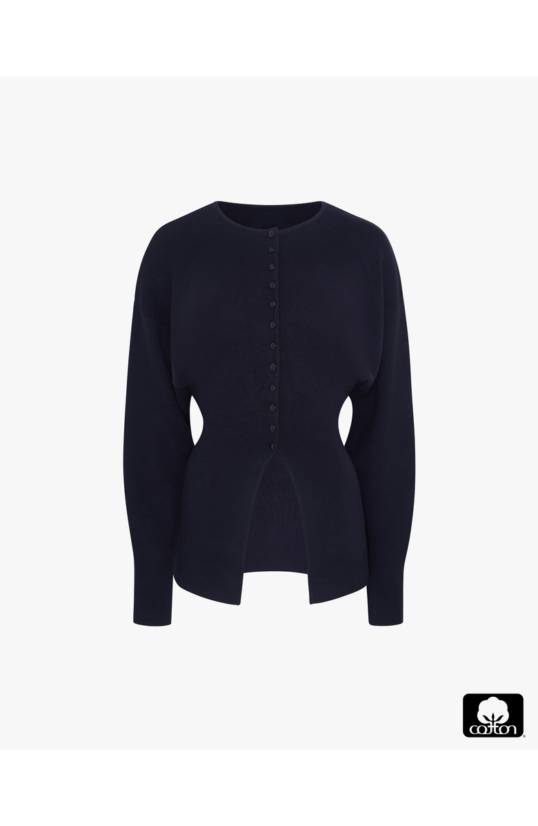 WeWoreWhat Drop Shoulder Cardigan, Alternate, color, Dark Navy