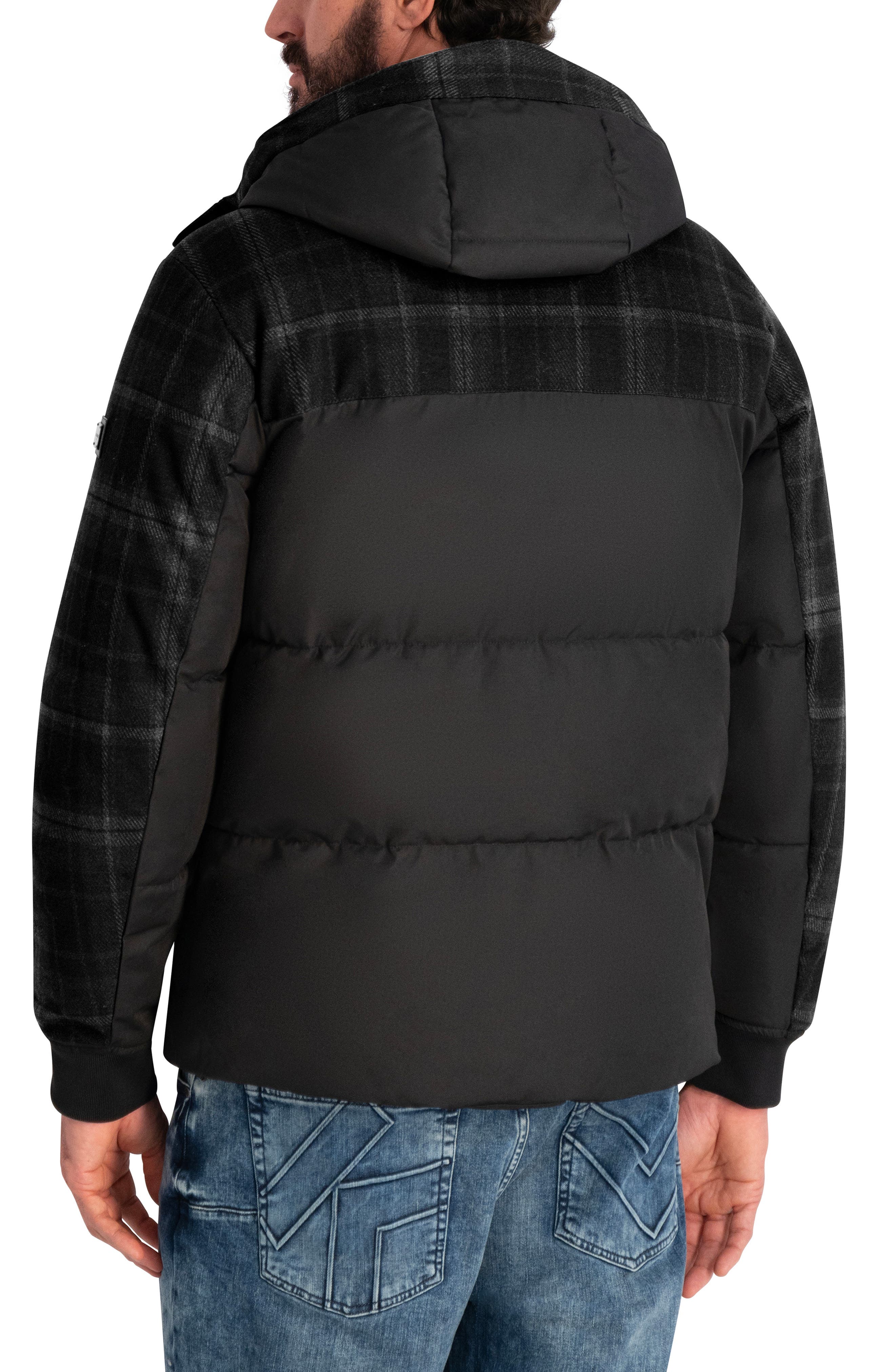 Mixed Media Puffer Jacket - image 2